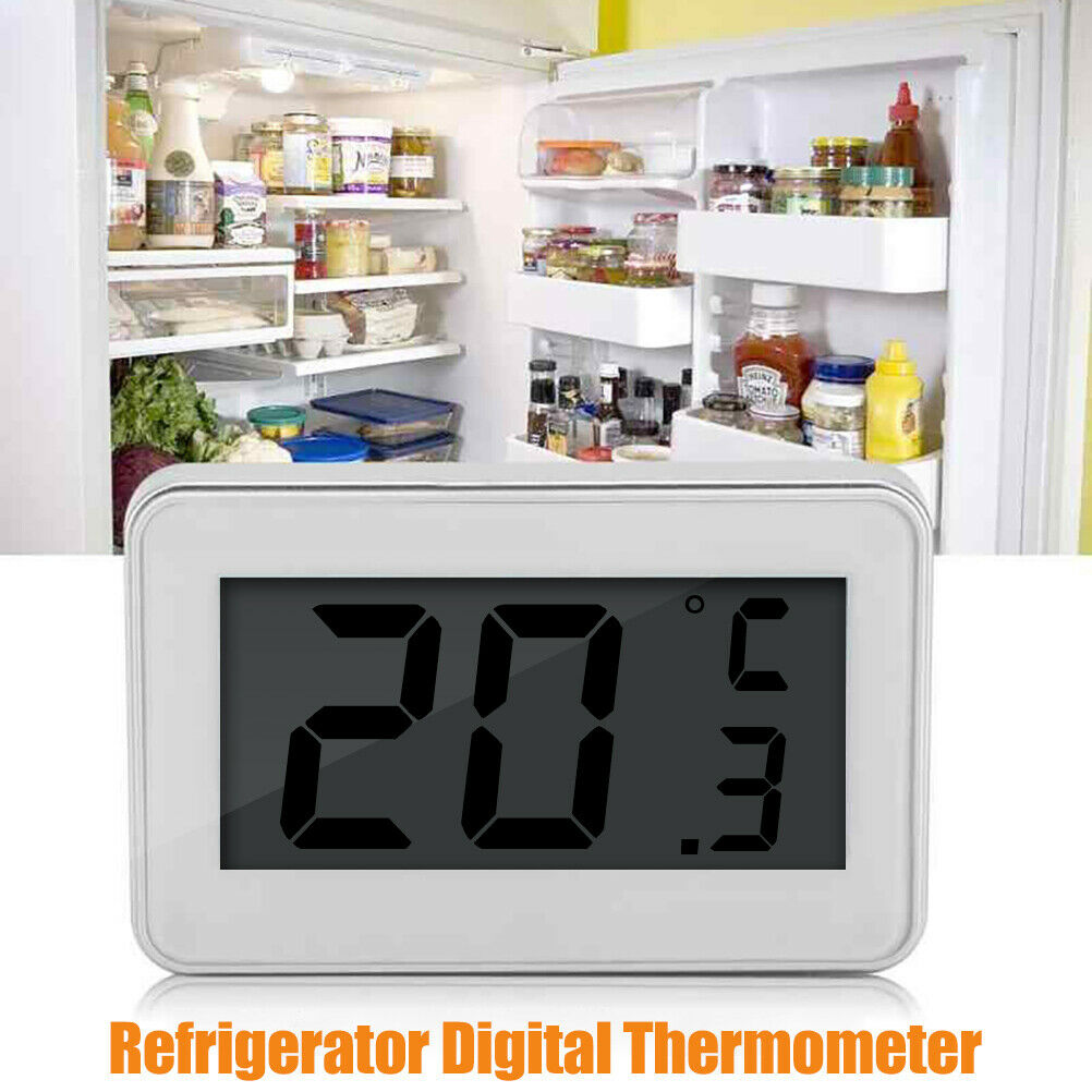 Kitchen Digital Waterproof Fridge Freezer Temperature Refrigerator Thermometer