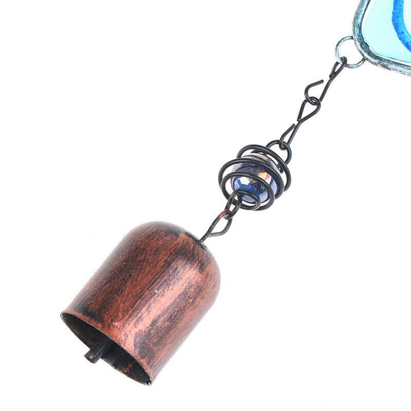 Wind Chimes Wind-Bell Angel Glass Iron Pendant For Porch Bedroom Home Dec.l8