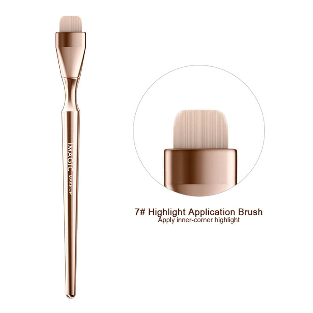9 Pieces Luxurious Makeup Cosmetic Brushes Set Blush Powder Blending Brush