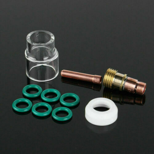 1/16 TIG Torch Stubby Gas Lens #12 Pyrex Cup Kit 1.6mm Fit WP-17/18A Accessories