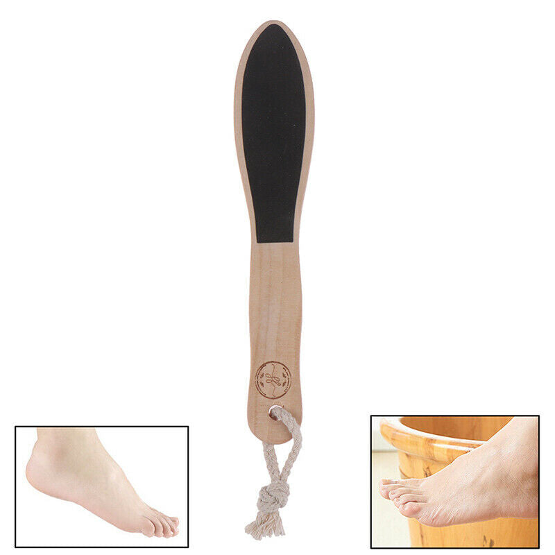 1X Sandpaper Foot File Callus Dead Skin Remover Pedicure Wooden Pedicure JDD