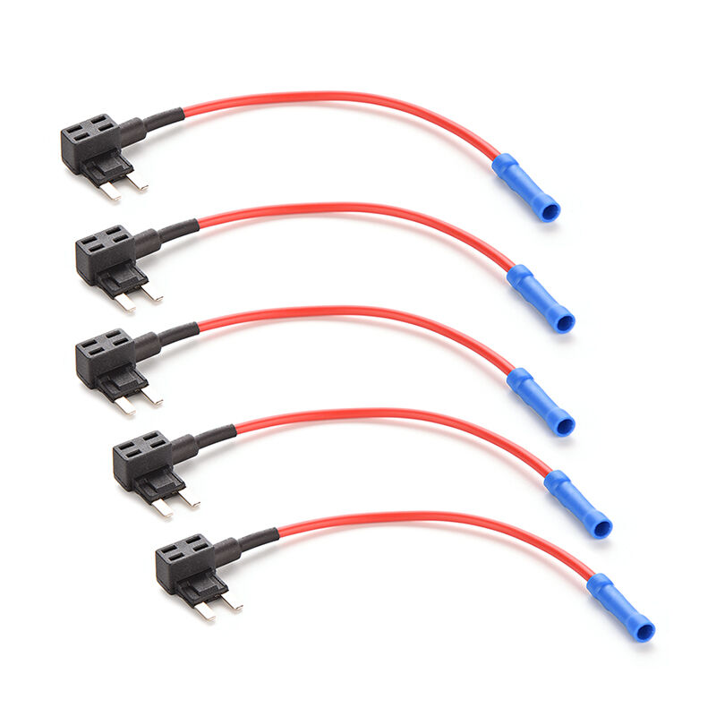 5X For CarTruck Auto MINI ATM Fuse Adapter tap Double Circuit Adapter Holder  FL