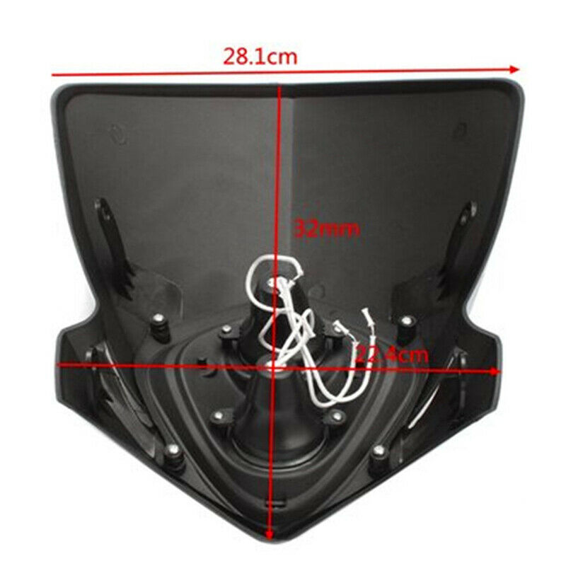12V Motorcycle Dirt Bike Headlight Fairing Lamp Dual Light Driving Lamp  Amber