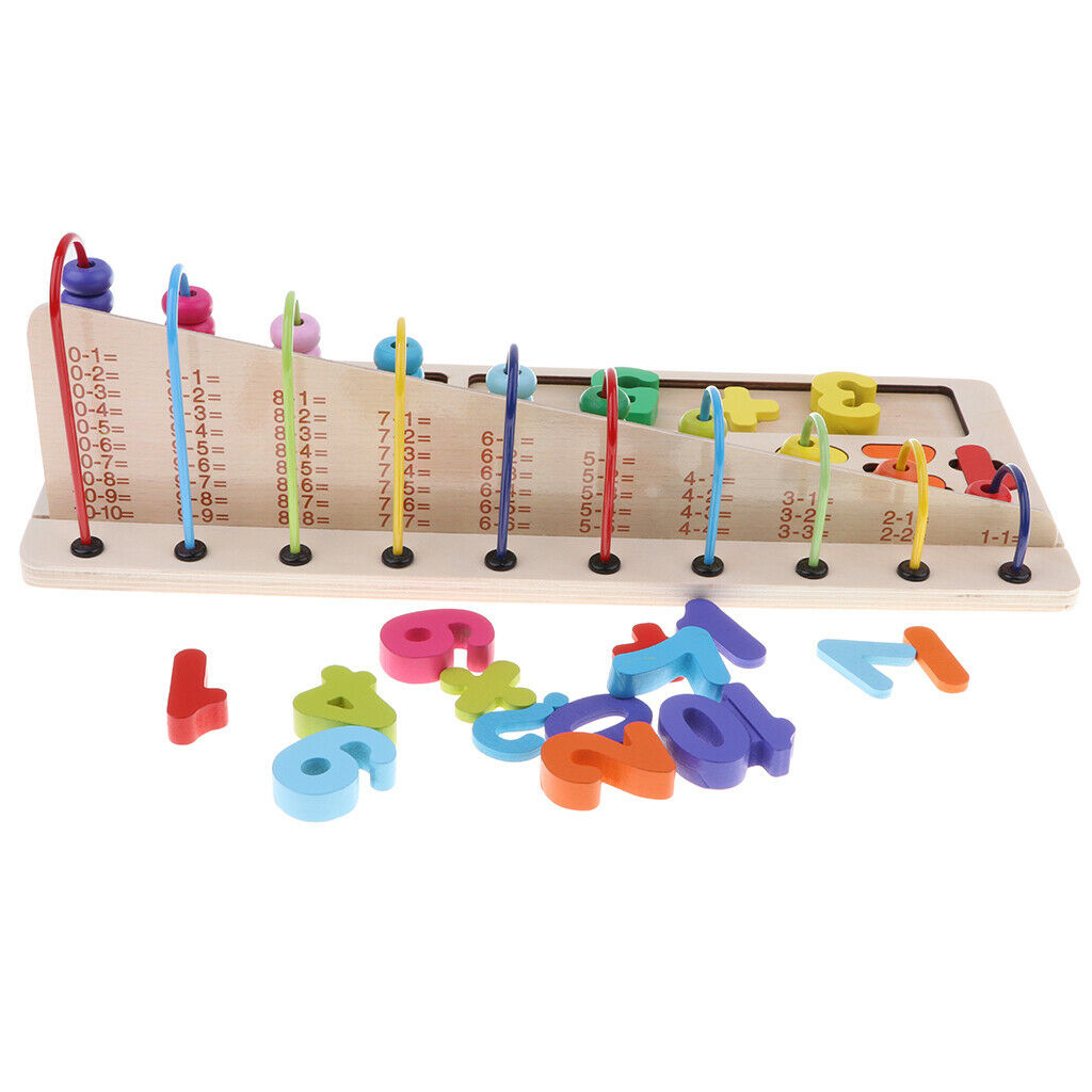 Educational Toys Mathematical Calculation Frame of 10 Sticks 23 * 18 * 14cm