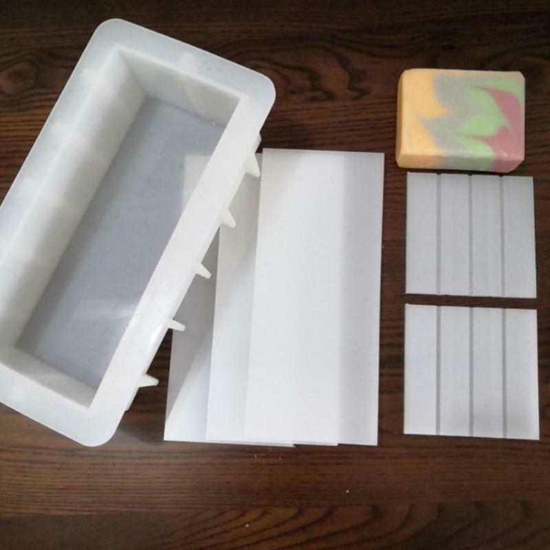 DIY Loaf Toast Molds Silicone Soap Mold Handmade Divider Mould Rectangular