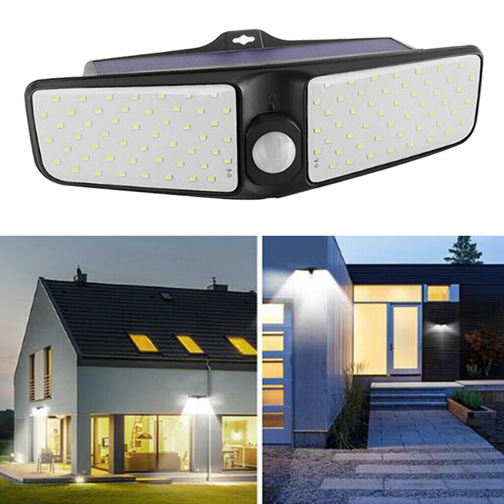 100 LED Solar Power Light Outdoor Motion Sensor Wall Yard Garden Lamp Waterproof