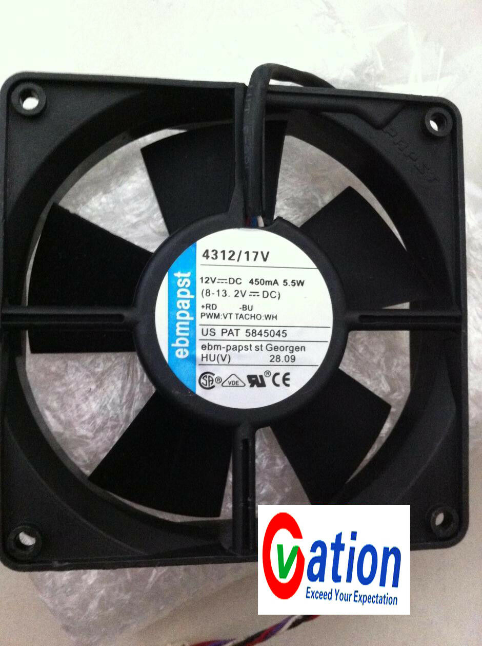 For 1pc new 4312/17V fan 12V 5.5W 120*120*32mm4pin