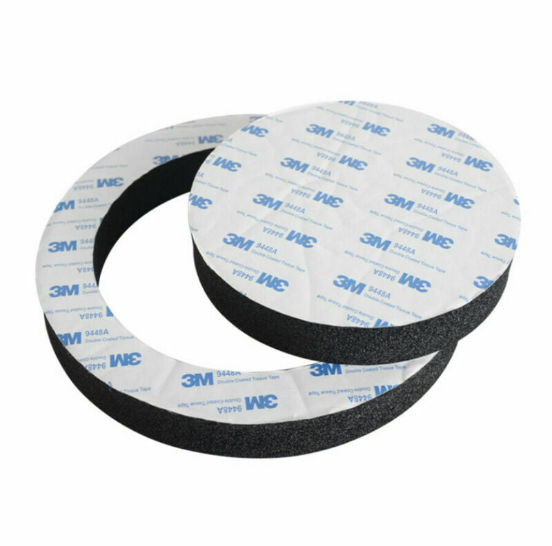 4x 6.5'' Car Speaker Insulation Bass Ring Soundproof Black Woofer Pad Universal