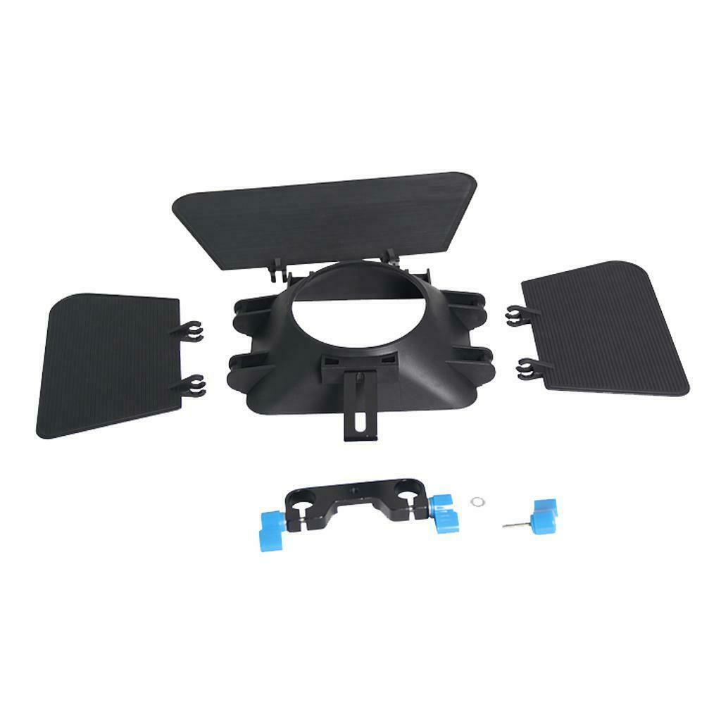 Rotating Matte Box with Universal Set of Rings Digital Camera Holder 15mm Rods