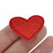 20Pcs Red Heart Embroidery Iron On Patch Sewing Badge Bag Clothes Applique Decor