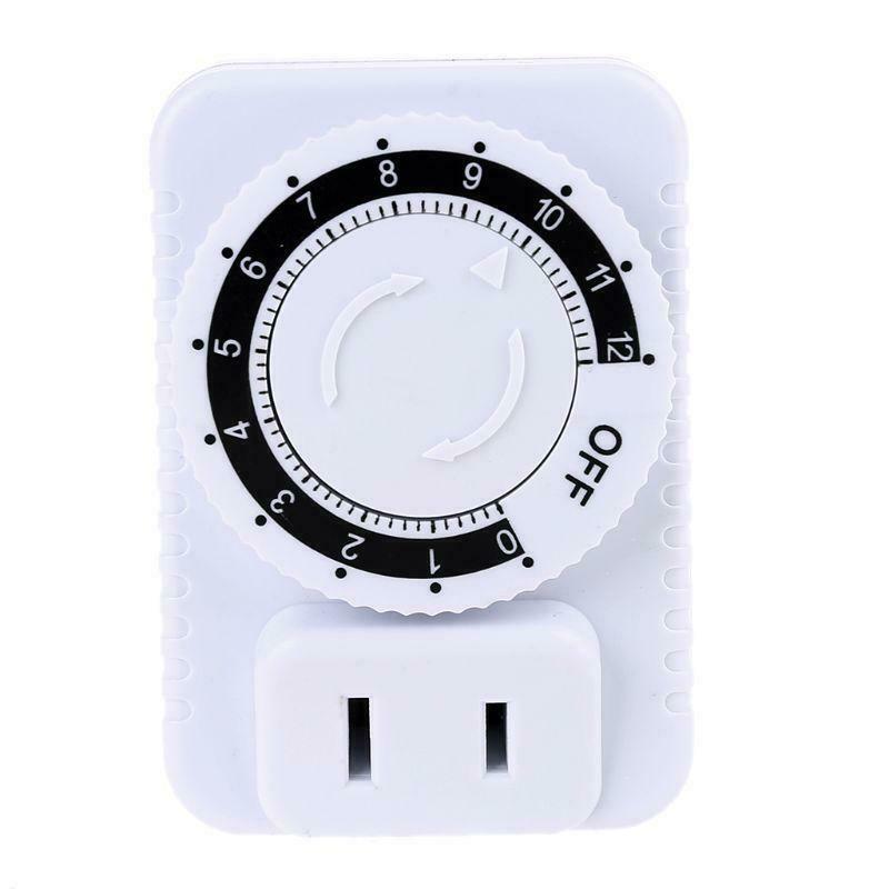 AC 110V 12 Hour Mechanical Plug Switch Timer Socket for Home Appliances Control