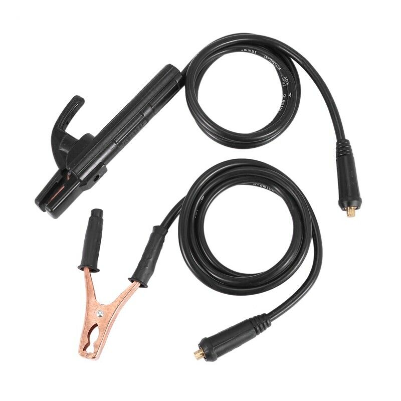 2 Pcs 300A 1.5M Electrode Holder Stick Welders /Ground Clamp Set Welding Rod SH6