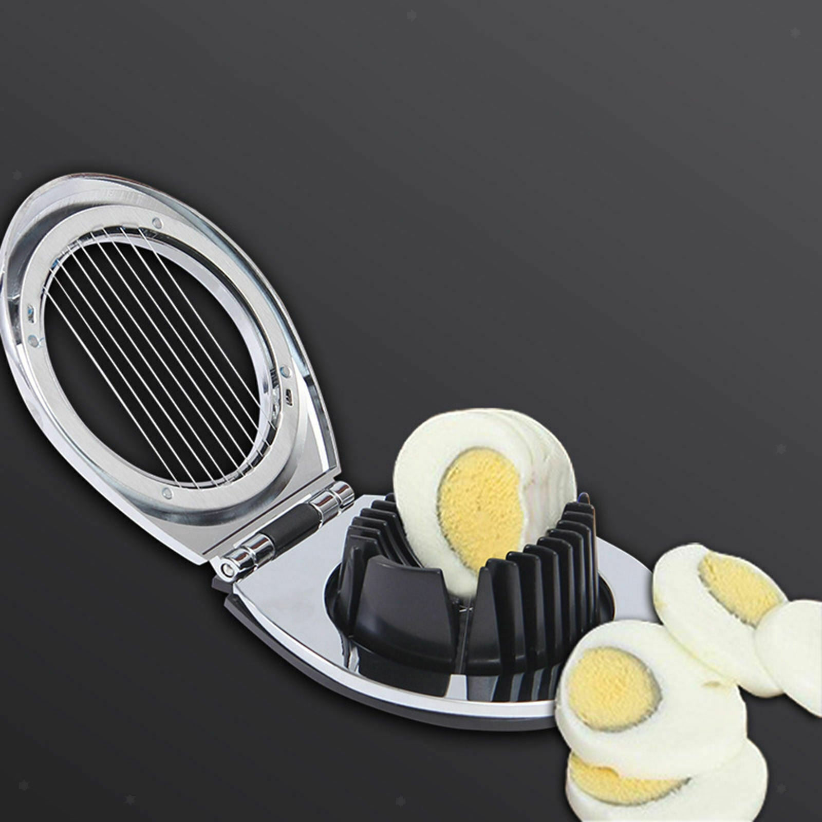 Egg Slicer Stainless Steel Cutting Wires Egg Divider for Household Tools
