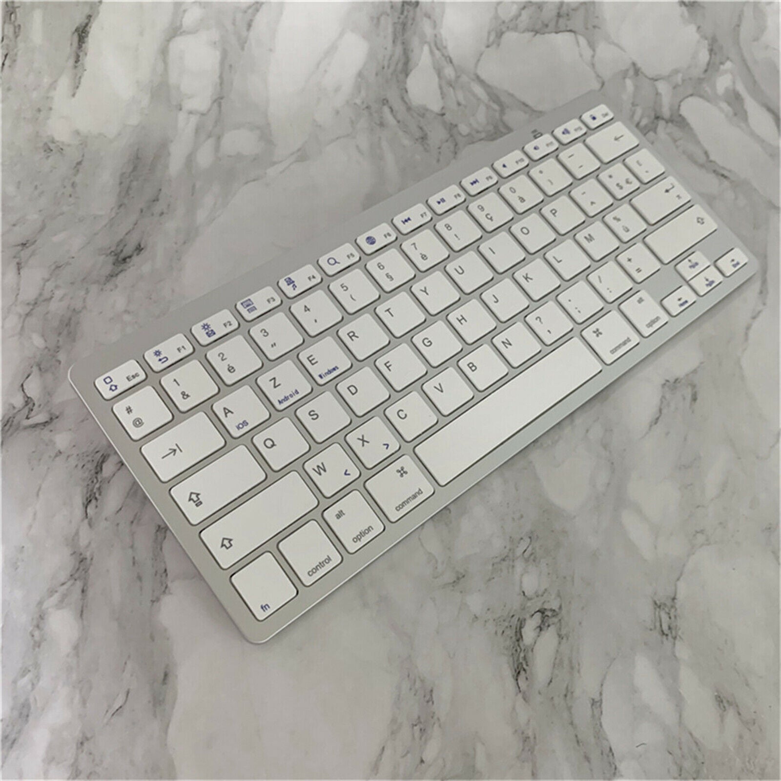 New 78 Keys Wireless Bluetooth Keyboard French for IOS/Android/Windows