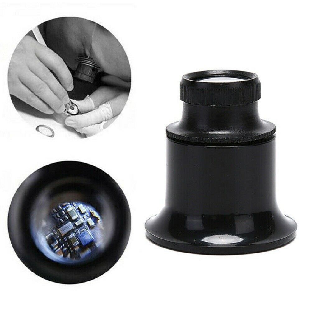 X20 Magnifying Glass Eye Loupes Loop Optical Magnifier Watch Jewelry Repair Tool