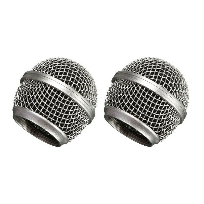2 PCS Ball Head Microphone Grille RK143G for Shure sm58 Vocal Microphones
