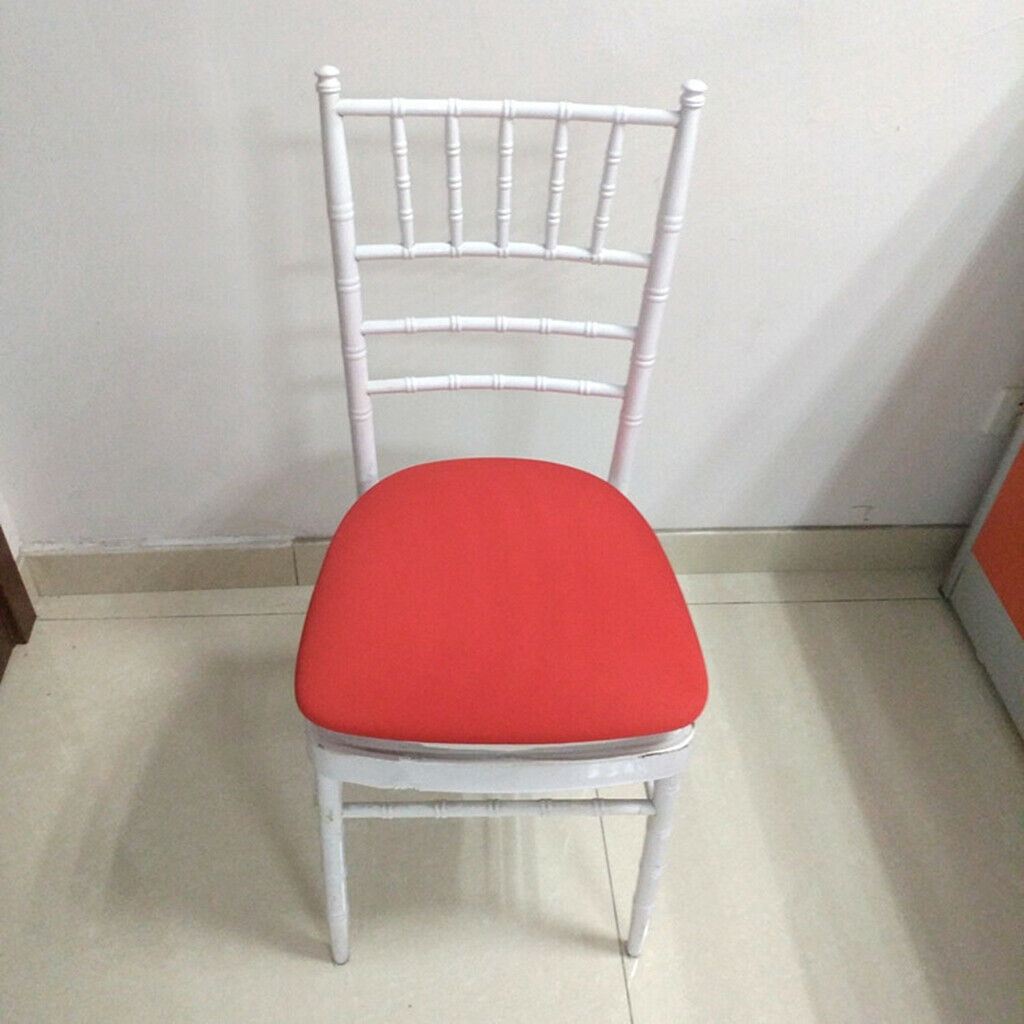 3Pcs Red Dustproof Round Square Chair Seat Covers Kitchen Chair Seat Cushion