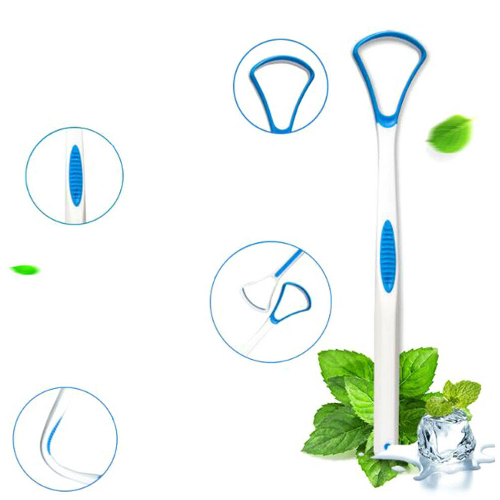 Tongue scraper oral dental care plastic tongue cleaner brush tool for ora.l8