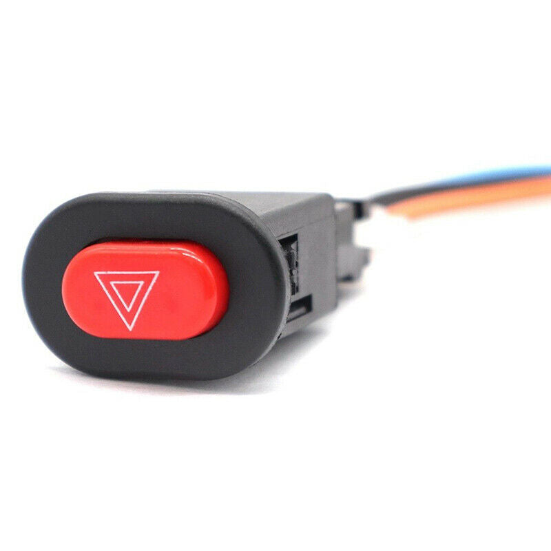 Motorcycle Hazard  Switch Double Warning Flasher Emergency Signal w/3 Wires Lt