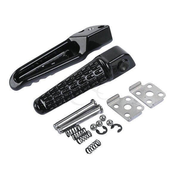 Rear Footrest Foot Pegs Bracket Black Fit For Kawasaki Ninja ZX6R ZX10R 09-10