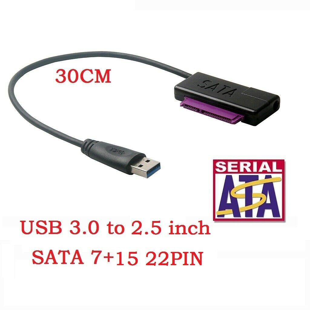 22 Pin SATA3 To USB 3.0 2.5 Inch Hard Drive HDD SSD Adapter SATA Converter Cable