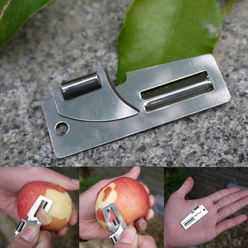 2" Double Peeler Stainless Steel 2 in 1 EDC Pocket Multi ToolsBDutdoorBDpe.l8