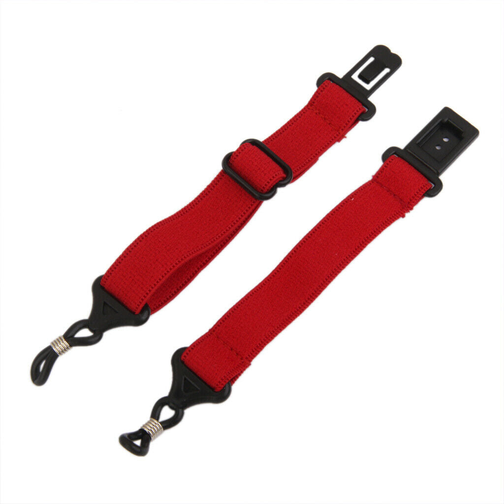 Elastic Nylon Sport Glasses Eyewear Sunglasses Cord Anti Slip Holder Red