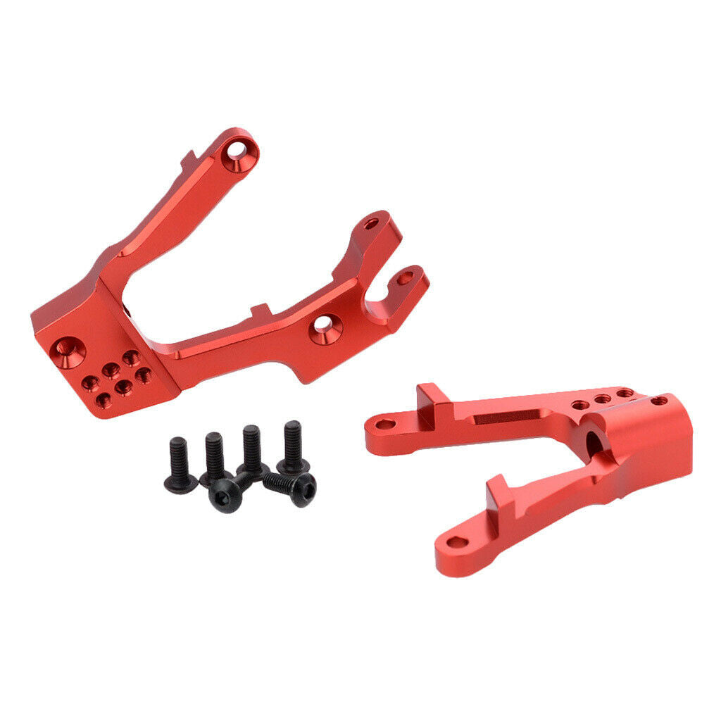 2Pcs 1/10 RC Car Aluminum Front Shock Tower Parts for AXIAL SCX10 II Red