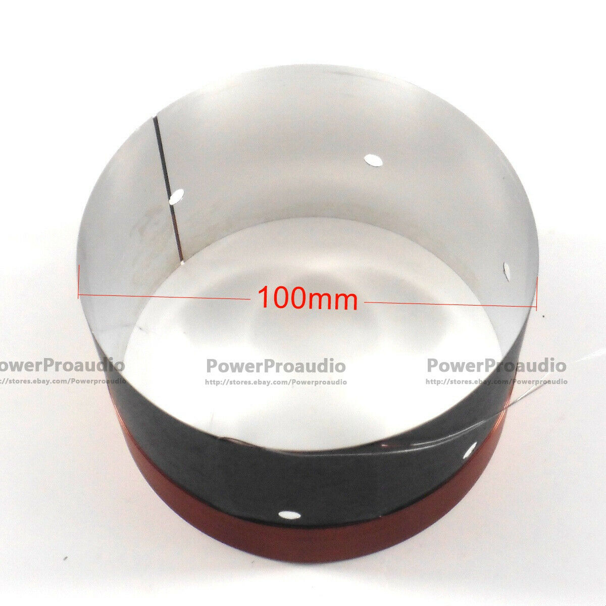 2pcs 100MM Bass Voice Coil Woofer white Aluminum High Power For 15 inch Woofer