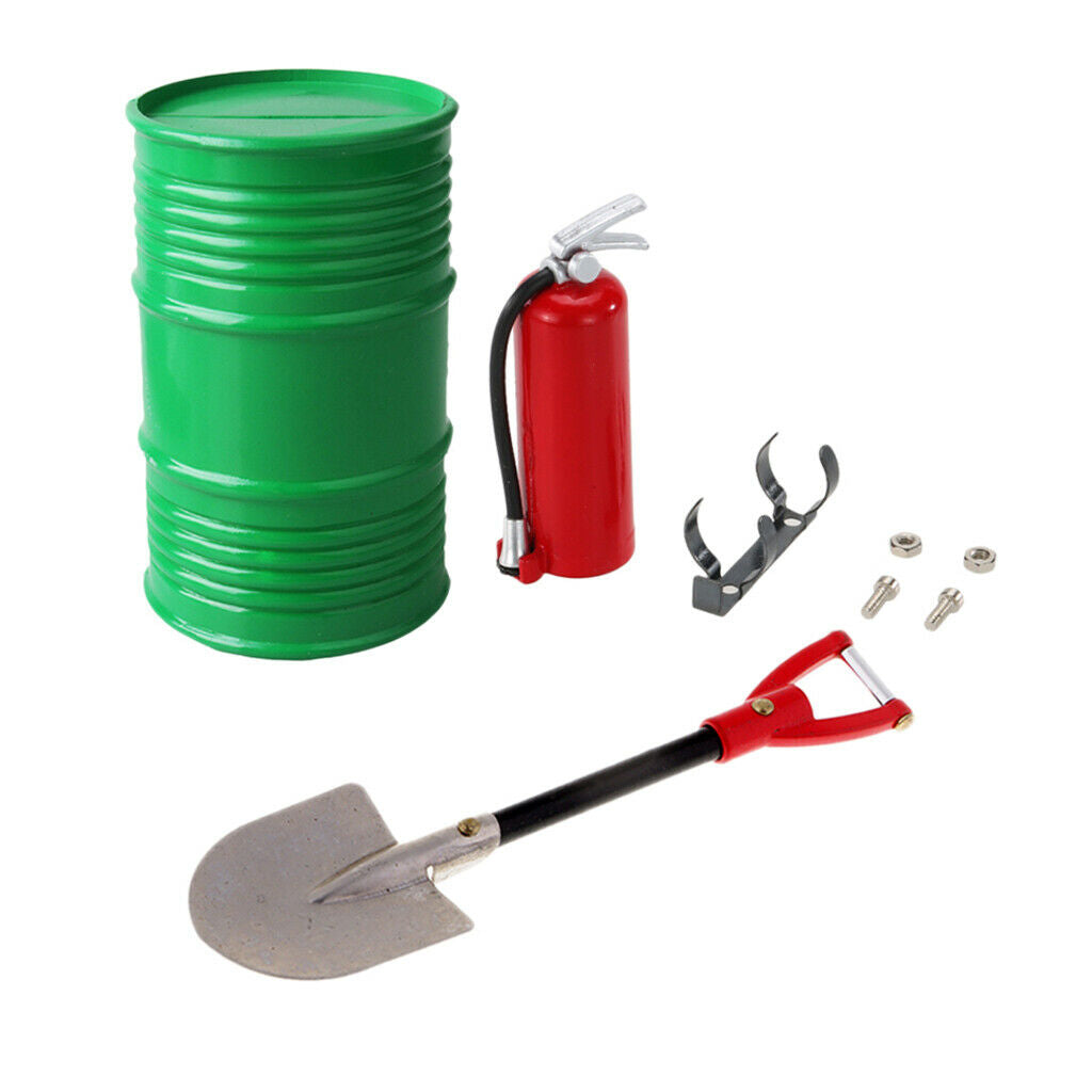 1:10 RC Shovel Oil Tank Fire Extinguisher for D90 RC4WD RC Crawler Car Tool
