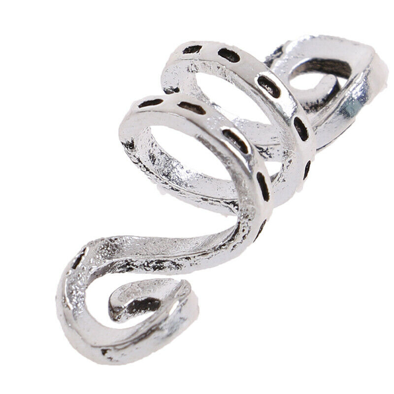 5Pc/Set Alloy Spiral Hair Braiding Dreadlock Beads Jewelry Rings Cuffs Tu.l8