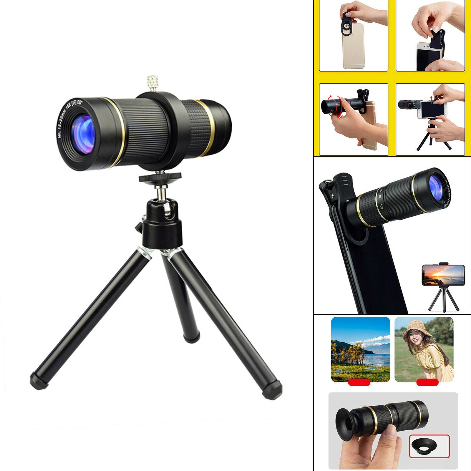 Practical 18X Zoom Telescope lens Cell Phone Camera Lens HD Smartphone Lens