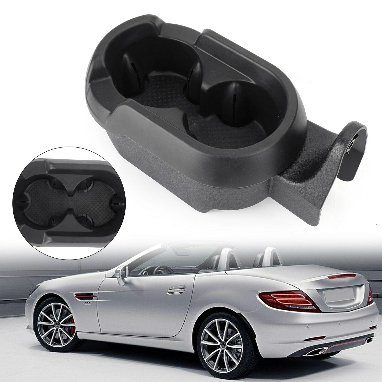 Car Center Console Double Cup Holder Storage Organizer For Smart Fortwo 451 450/