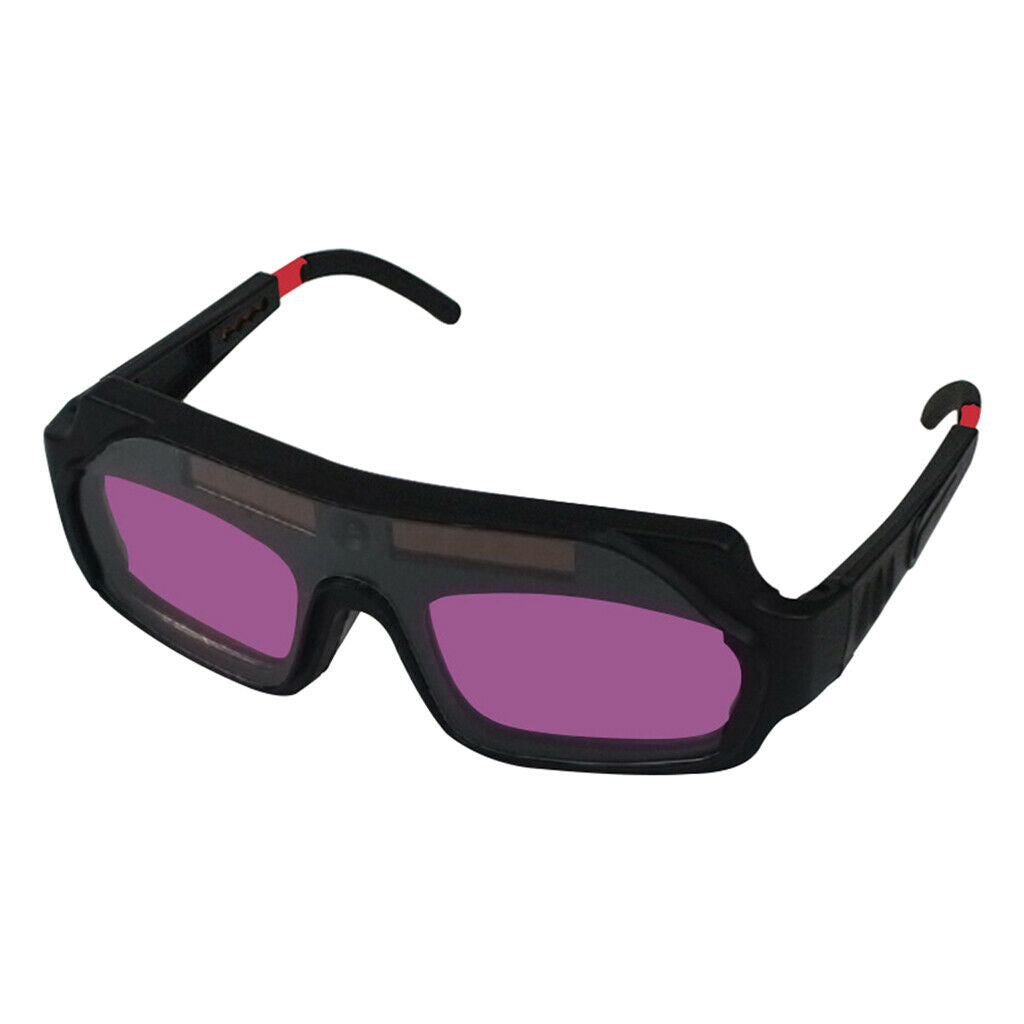 1 Pair LCD Solar Power Auto Darkening Welding Goggle, Anti-flog Eyes Safety