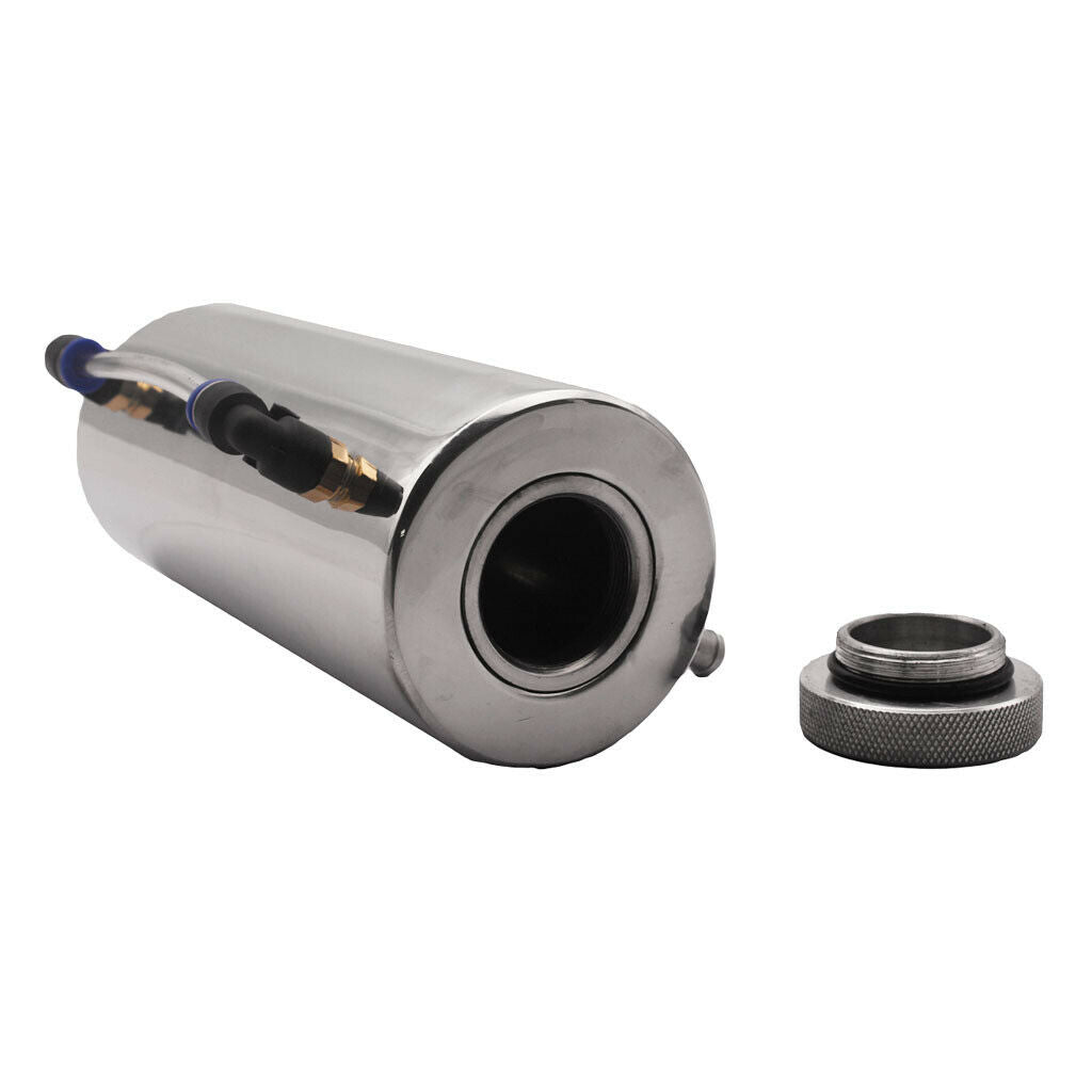 Radiator Coolant Overflow Puke Tank Polished Stainless Steel