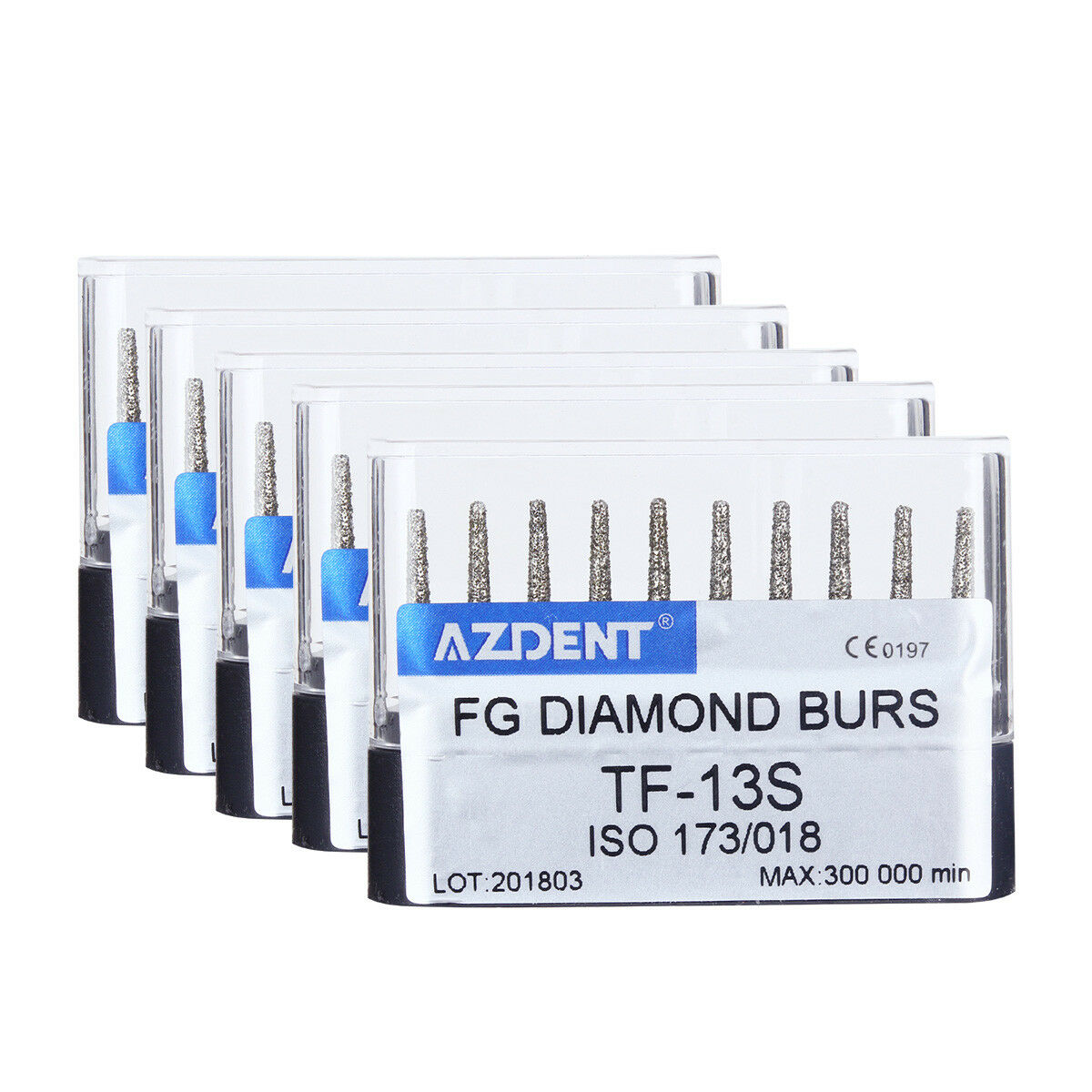 50Box Dental Diamond Bur FG TF-13S Super Coarse For High Speed Handpiece AZDENT