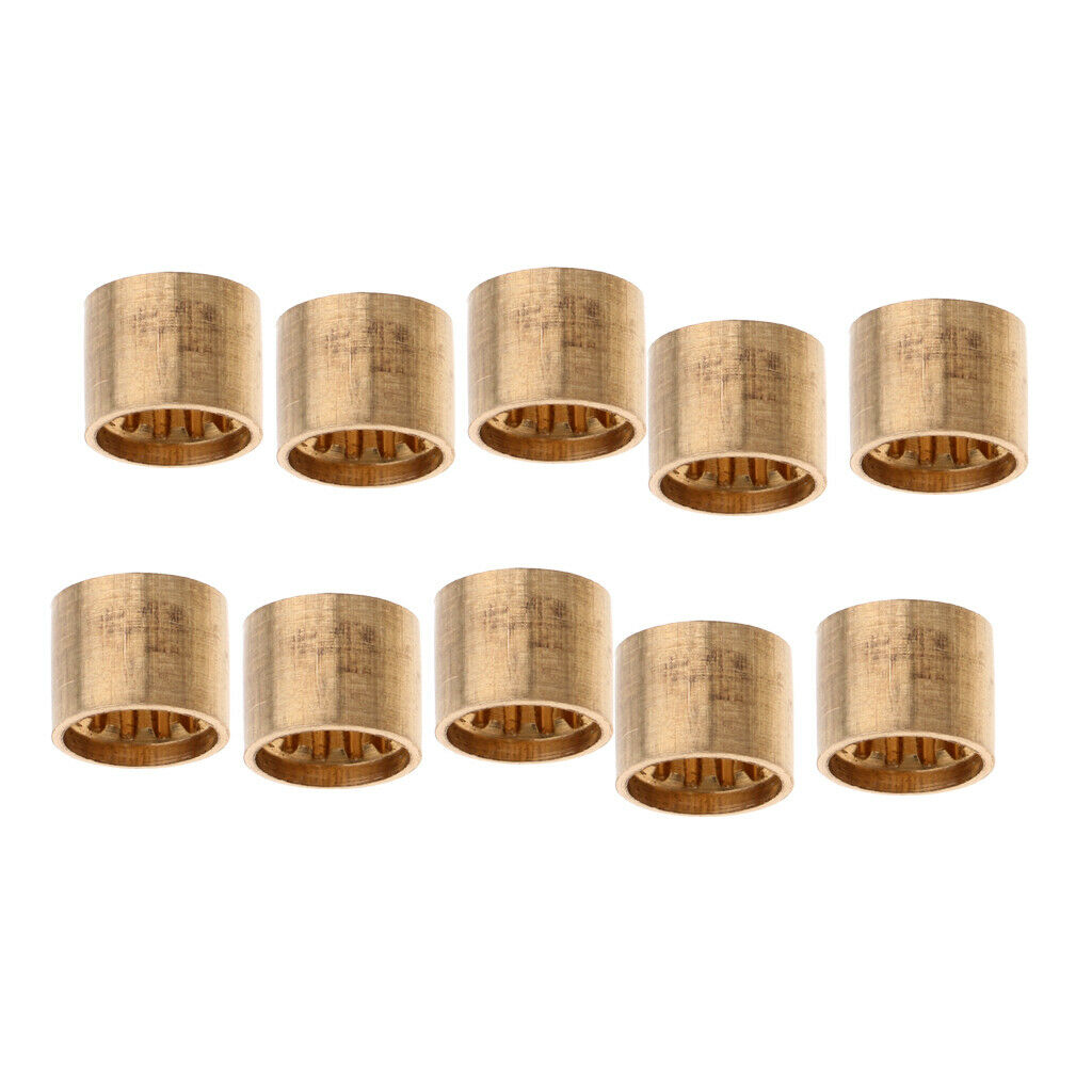 Pack of 10pcs Brass Snooker Pool Cue Ferrules Cue Tips Billiards Accessories