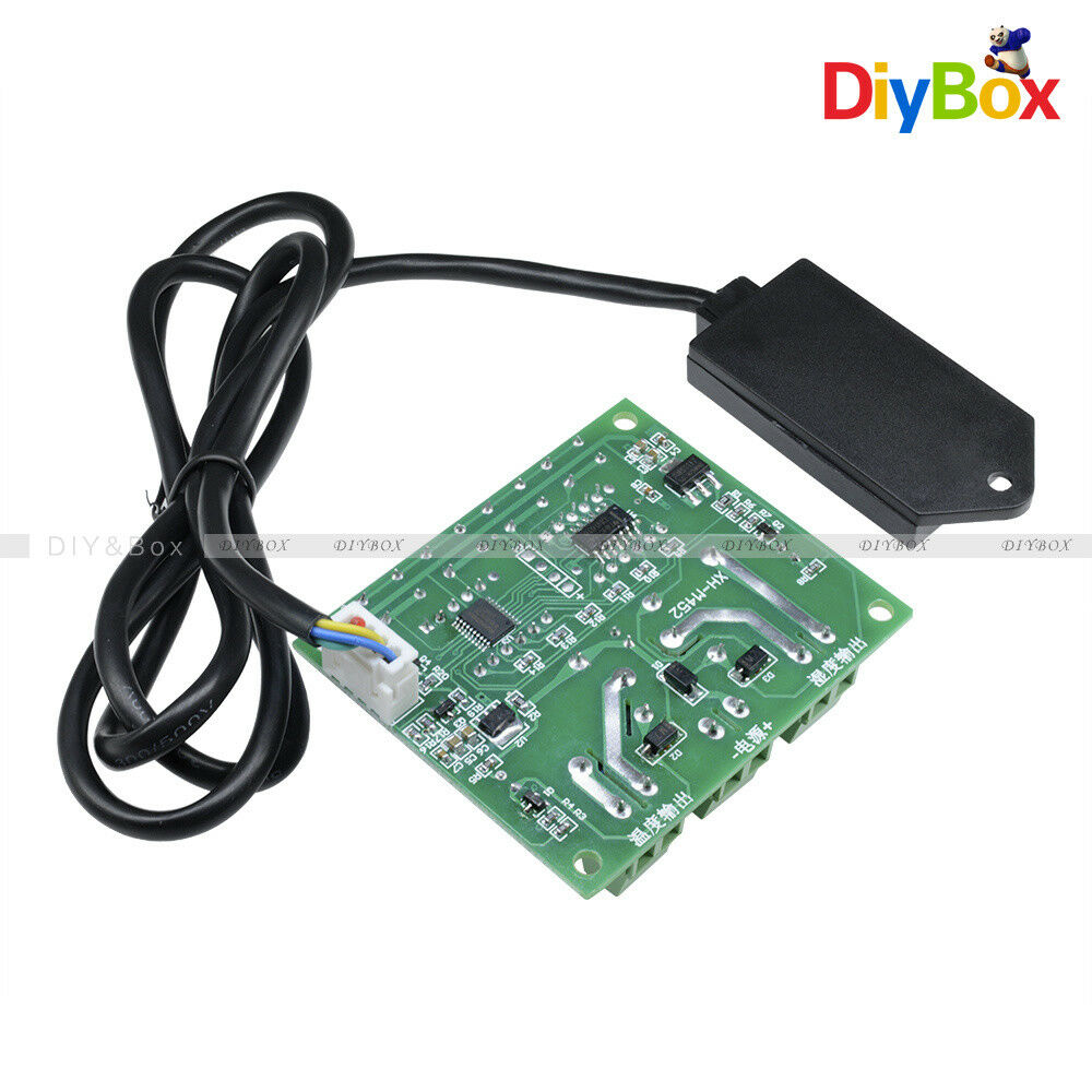 DC 12V XH-M452 Dual LED Display Temperature Humidity Thermostat Control + Probe
