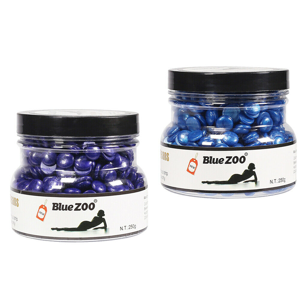 2 Packs 250g Depilatory Hard Wax Beans Body Bikini Hair Removal Painless