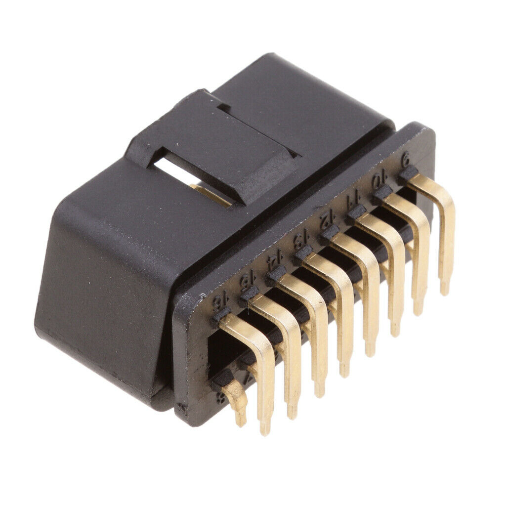 Car Diagnostic Adapter OBD II OBD2 16Pin 90 Degree Angle Male Plug Connector