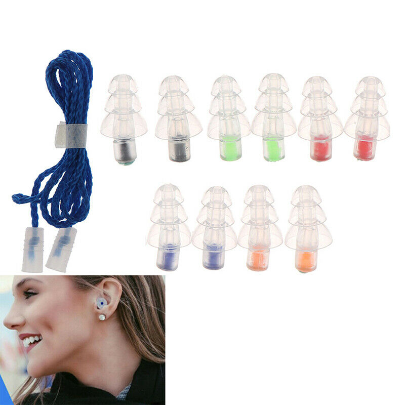 Fidelity Silicone Earbud Musician Earplugs Noise Reduction Hearing Protecti Kt