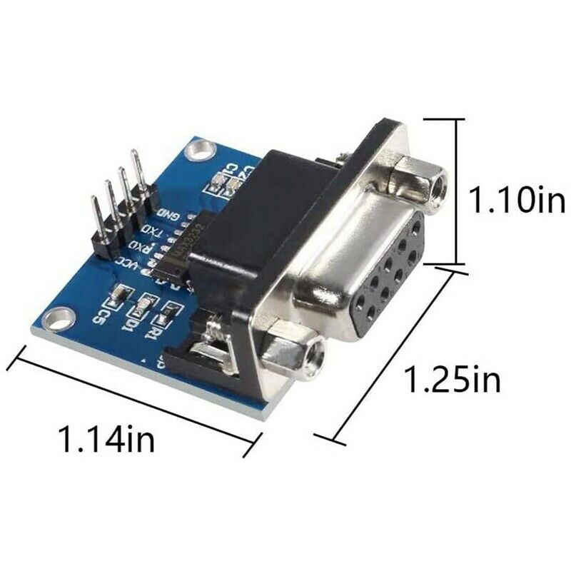 5 Pcs MAX3232 3.3V to 5V DB9 Female RS232 Serial Port to TTL Converter ModulN2R9