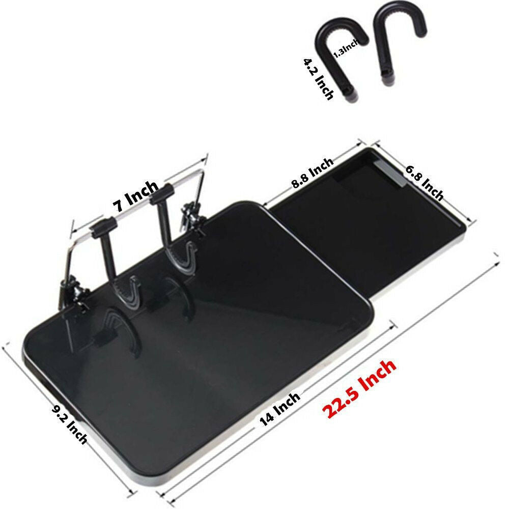 Car Laptop Desk Computer Fold Down Shelf Support Steering Wheel With Cup Holder