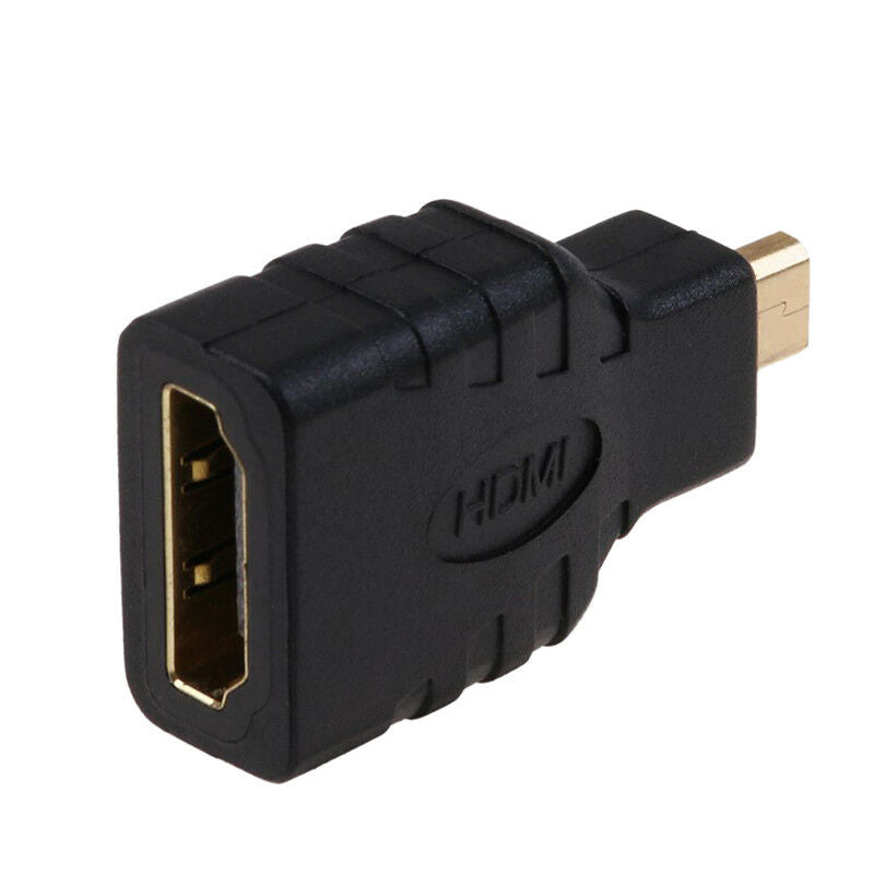 Micro HDMI Type D Male to HDMI Type A Female Converter Adapter For HDTV .l8