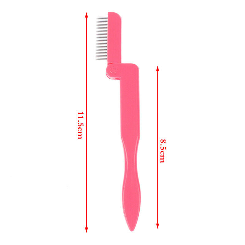 1Pcs Folding Eyelash Comb Eyelash Curl Separator Eyebrow Grooming Bru.l8