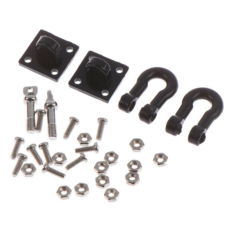 2Pcs/pair RC Car Metal Trailer Shackle Rescue Tow Hook for 1/10 RC Crawl.l8