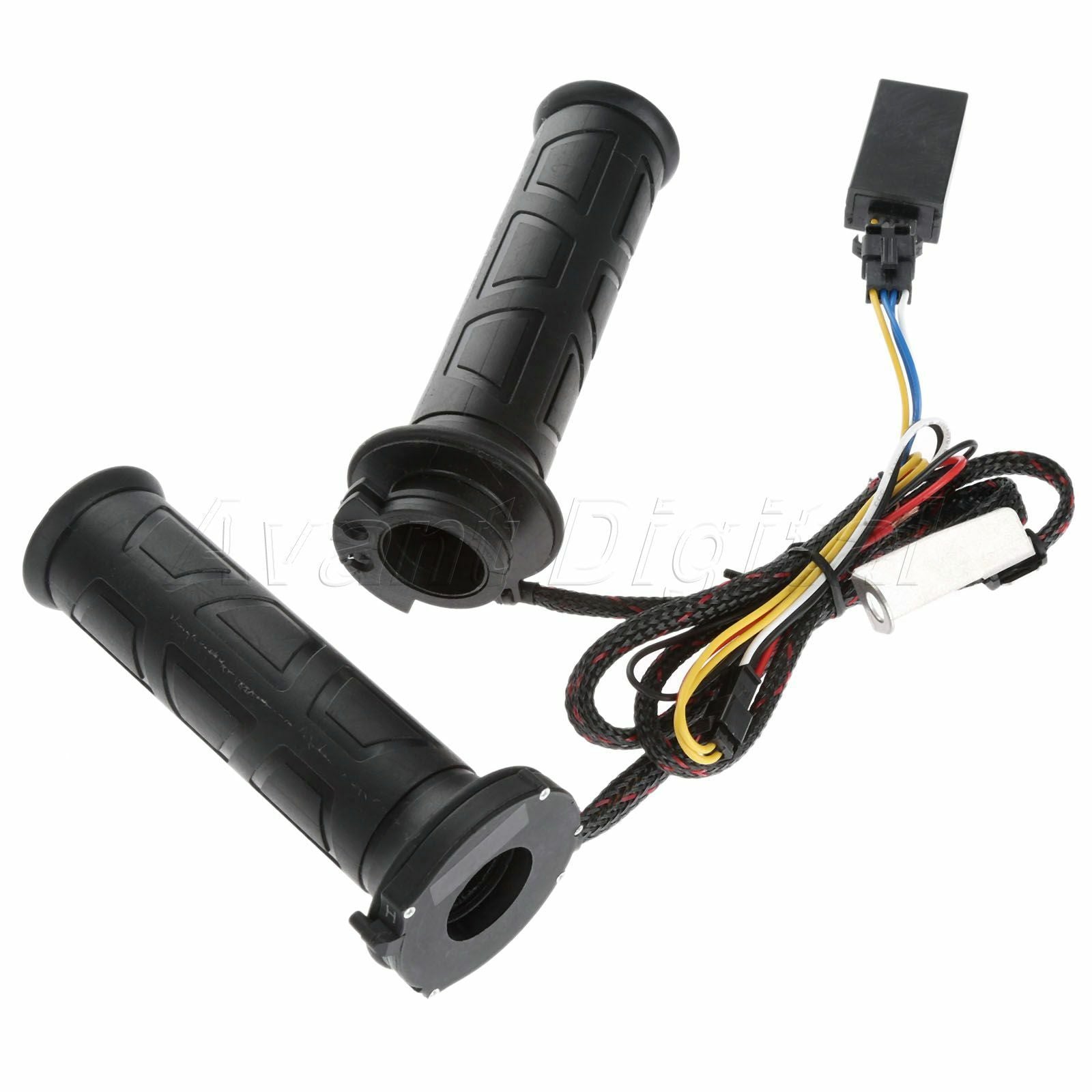 2Pcs 12V Quick Heated Grips Handlebar Electric Motorcycle Hand Grips Warmer Set