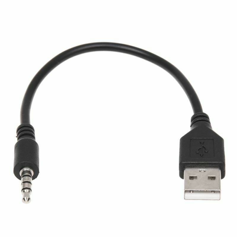 3.5mm Plug AUX Audio Jack to USB 2.0 Male Charger Cable Adapter Cord for Car MM8