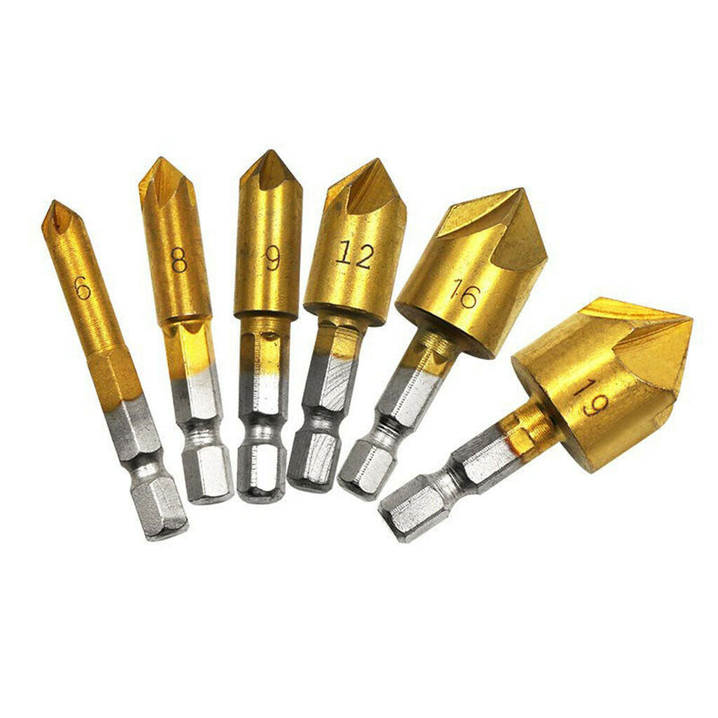 23Pcs Woodworking Chamfer Drilling Tool Garden Equipment Supplies Hardware