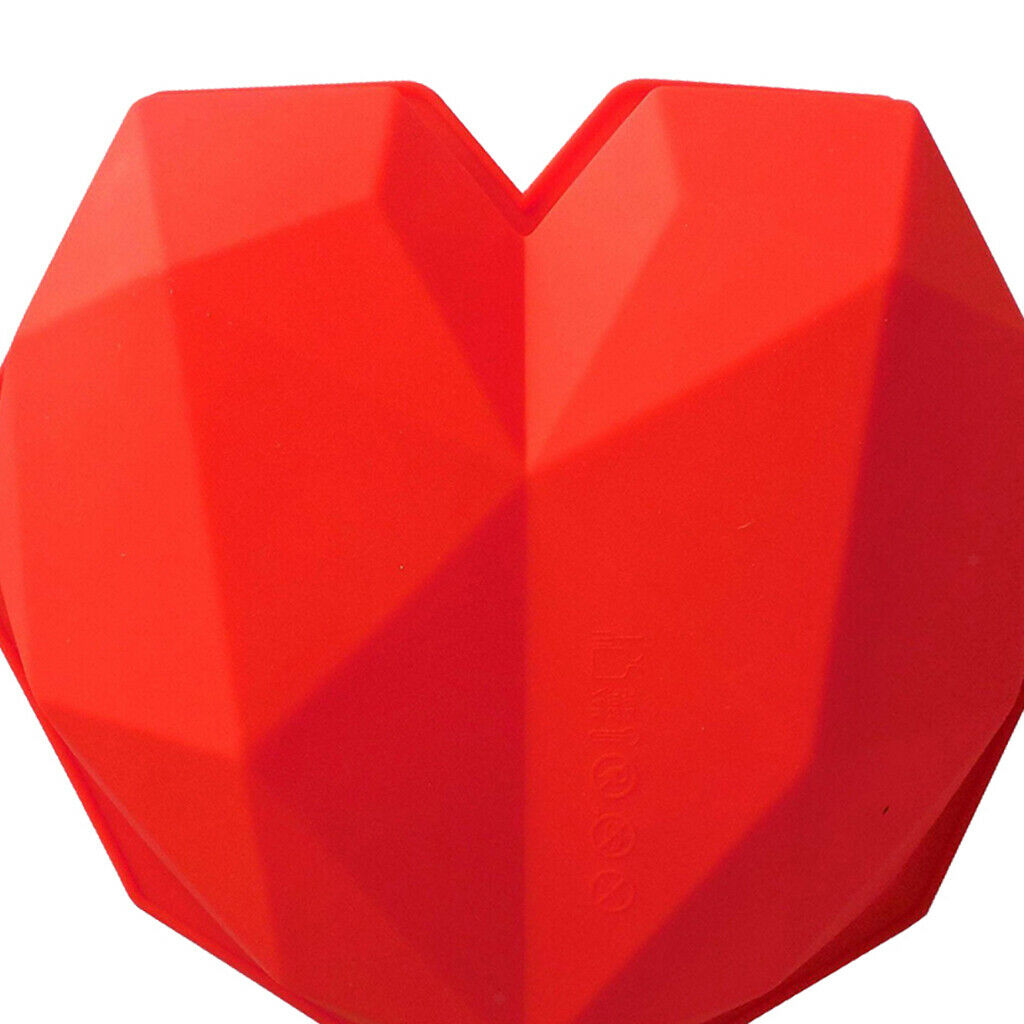 Diamond Silicone Cake Mold Dessert Mould Non-stick Baking Tray Kitchen red
